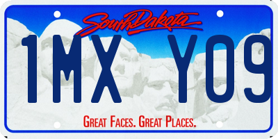 SD license plate 1MXY09