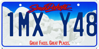 SD license plate 1MXY48