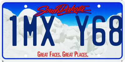 SD license plate 1MXY68