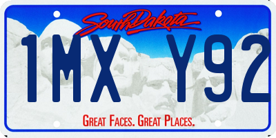 SD license plate 1MXY92