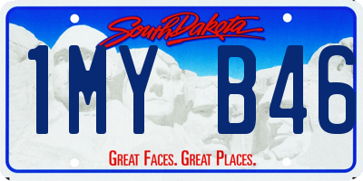 SD license plate 1MYB46