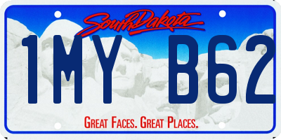 SD license plate 1MYB62