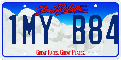SD license plate 1MYB84