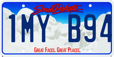 SD license plate 1MYB94