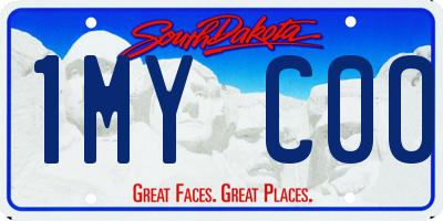 SD license plate 1MYC00