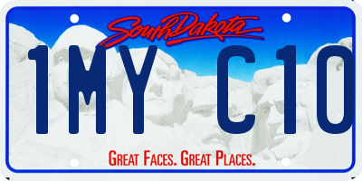 SD license plate 1MYC10