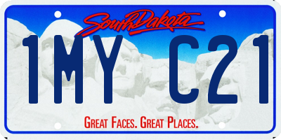 SD license plate 1MYC21