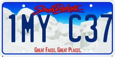 SD license plate 1MYC37