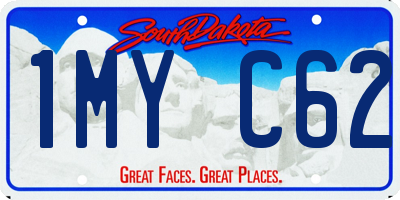 SD license plate 1MYC62