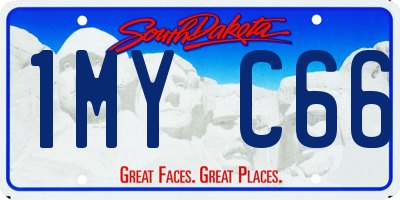 SD license plate 1MYC66