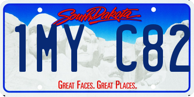 SD license plate 1MYC82
