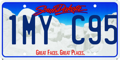 SD license plate 1MYC95