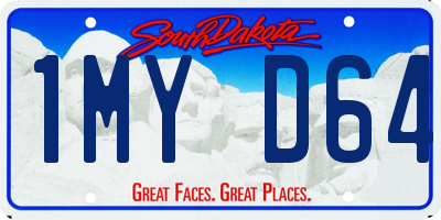 SD license plate 1MYD64