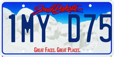 SD license plate 1MYD75