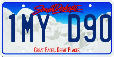SD license plate 1MYD90