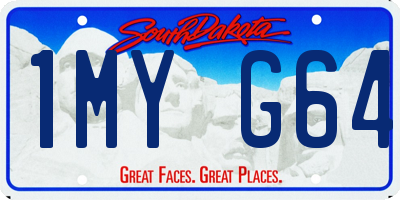 SD license plate 1MYG64