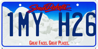 SD license plate 1MYH26