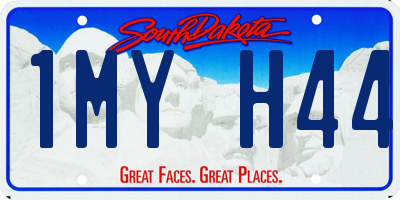 SD license plate 1MYH44