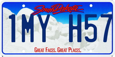 SD license plate 1MYH57