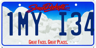 SD license plate 1MYI34