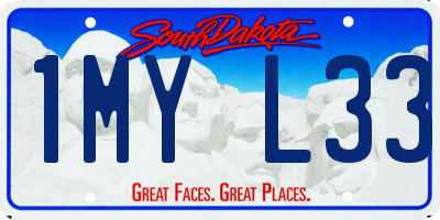 SD license plate 1MYL33
