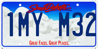SD license plate 1MYM32