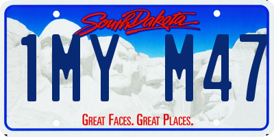 SD license plate 1MYM47