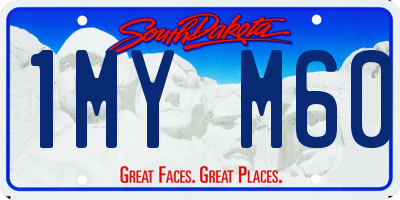 SD license plate 1MYM60