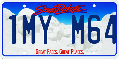SD license plate 1MYM64
