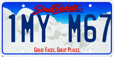 SD license plate 1MYM67