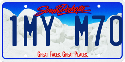 SD license plate 1MYM70