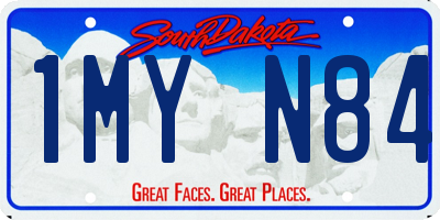 SD license plate 1MYN84