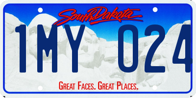 SD license plate 1MYO24