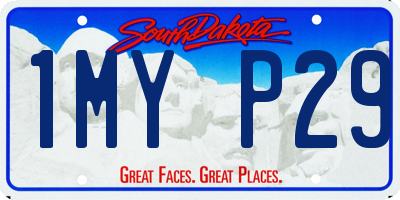 SD license plate 1MYP29
