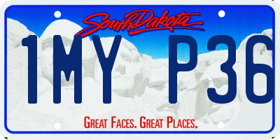 SD license plate 1MYP36