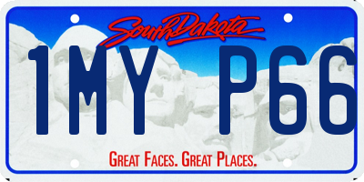 SD license plate 1MYP66