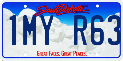 SD license plate 1MYR63