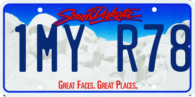SD license plate 1MYR78