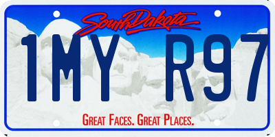 SD license plate 1MYR97