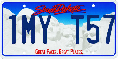 SD license plate 1MYT57