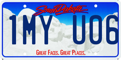 SD license plate 1MYU06