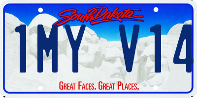 SD license plate 1MYV14