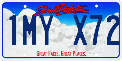 SD license plate 1MYX72