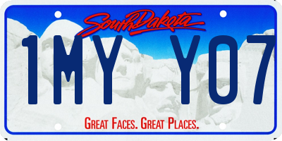 SD license plate 1MYY07