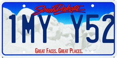 SD license plate 1MYY52