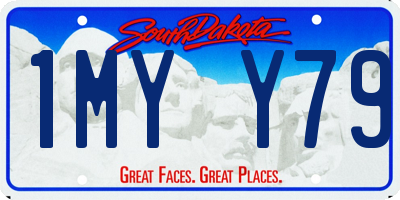 SD license plate 1MYY79