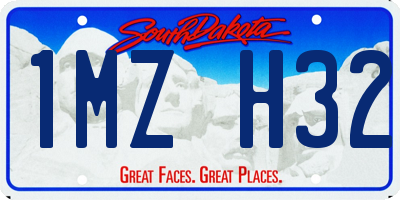 SD license plate 1MZH32
