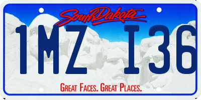 SD license plate 1MZI36