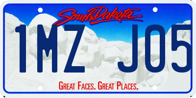 SD license plate 1MZJ05