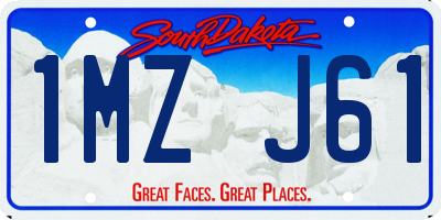 SD license plate 1MZJ61